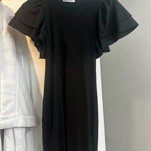 Zara ribbed cotton knit dress